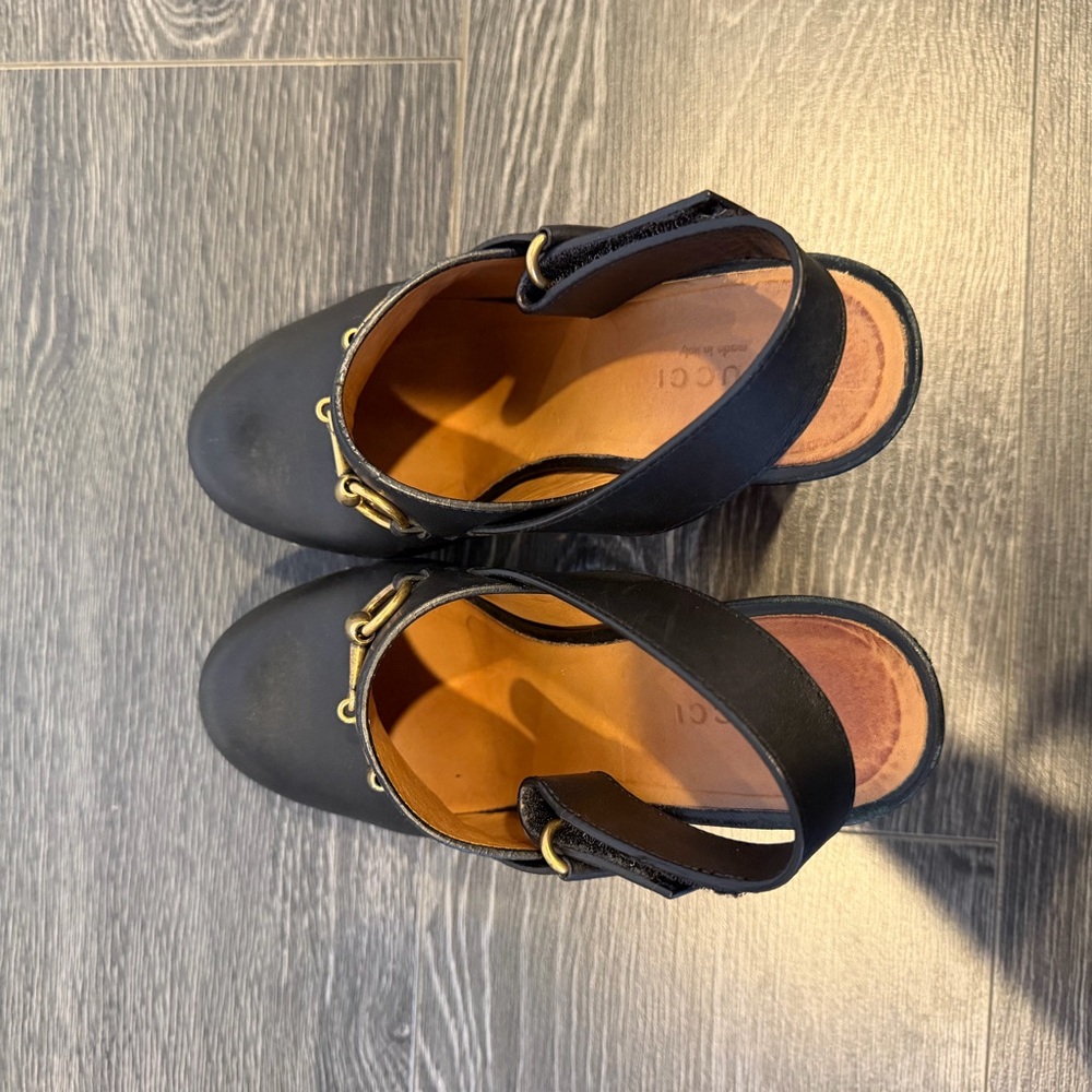 Black Leather Women’s Clogs - Picture 7 of 10